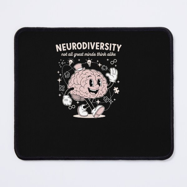 Item preview, Retro Funny Neurodiversity Not All Great Mind Think Alike designed and sold by Dressed For  Duty.