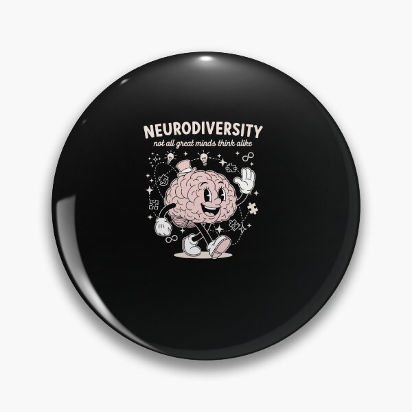 Item preview, Retro Funny Neurodiversity Not All Great Mind Think Alike designed and sold by Dressed For  Duty.