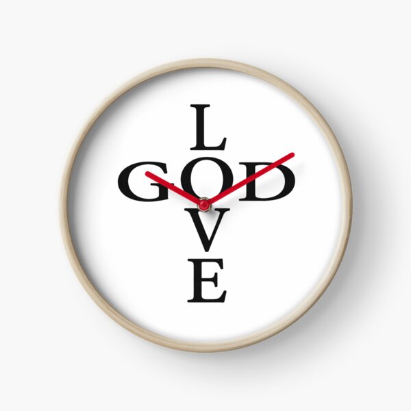 Item preview, God Love Cross Typography Design – Christian Faith Minimalist Cross Art designed and sold by photoart1854.