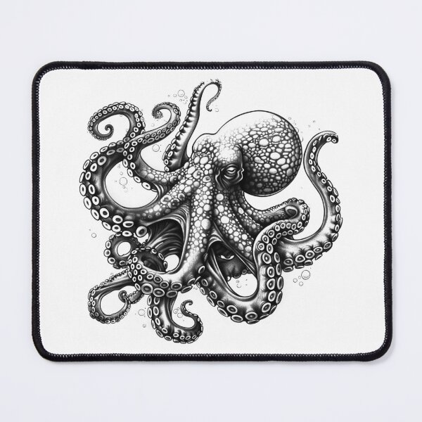 Item preview, Detailed Octopus Illustration | Marine Life Ocean Tentacle Art designed and sold by inkoutninja.