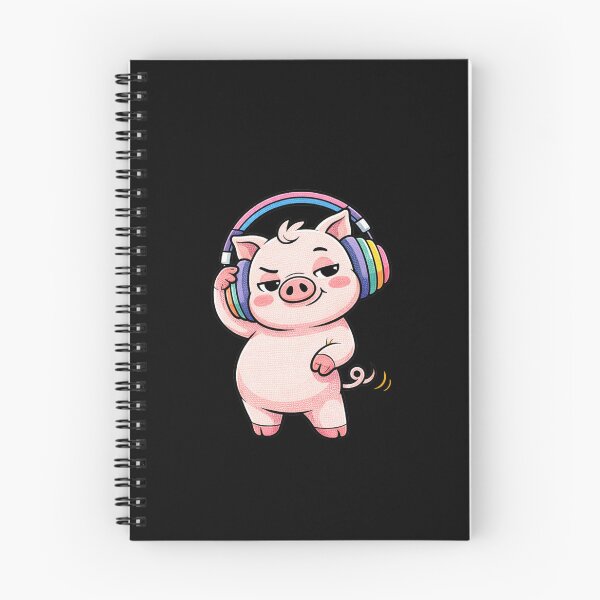 Item preview, Savage Mood Pig – Cute Attitude Aesthetic, Don’t Mess With Me Vibes, Headphone Boss Cartoon Design designed and sold by ColorSplash123.
