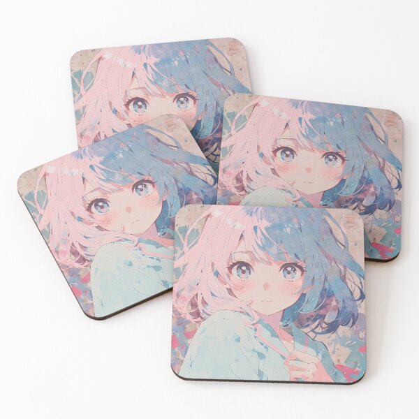 Item preview, Soft Aesthetic Anime Girl in Watercolor Dreams designed and sold by KiraChie.