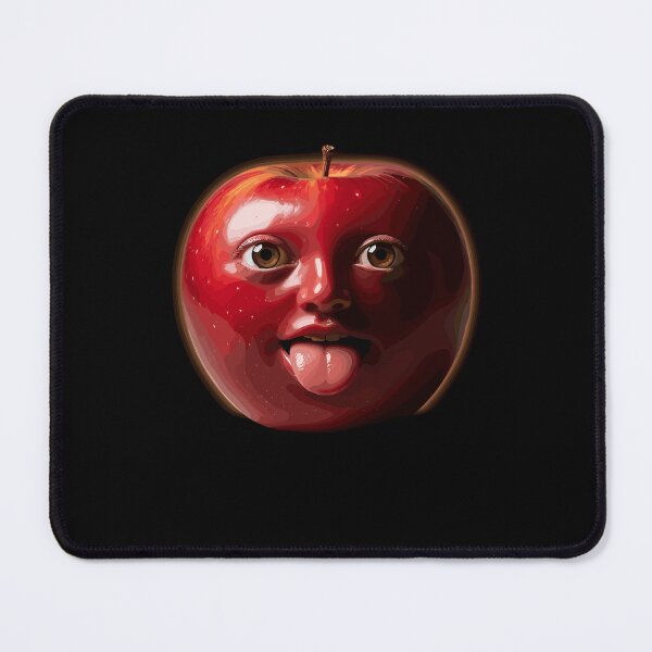 Item preview, Silly Apple Tongue Out Gen Z Meme Brainrot Humor designed and sold by Dressed For Duty.