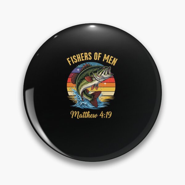Item preview, Fishers of Men Matthew 4-19 Bible Christian Fishing Lover designed and sold by Dressed For  Duty.
