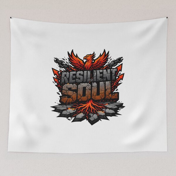 Item preview, Strong Spirit Phoenix Graphic - Inspirational Strength & Resilience Vector Art designed and sold by ascendzero.