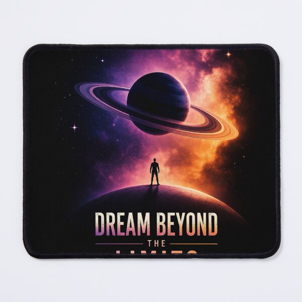 Item preview, Dream Beyond Limits Space Motivational Design designed and sold by AbstractAuraArt.