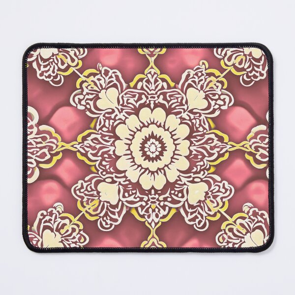 Item preview, Elegant Decorative Ornamental Abstract Geometric Floral Oriental Style Timeless Pattern designed and sold by CreativeCanvas8.