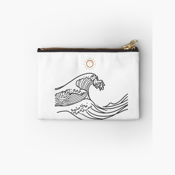 Item preview, Minimal Ocean Wave Line Art with Sun – Clean Aesthetic Design designed and sold by PunchlinePress.