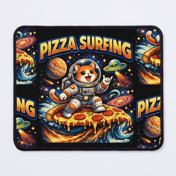 Item preview, Pizza Surfing the Cosmos designed and sold by Clauando.