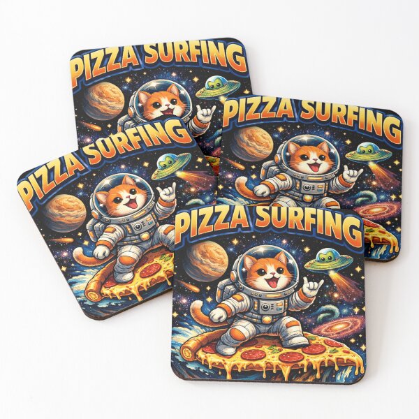 Item preview, Pizza Surfing the Cosmos designed and sold by Clauando.