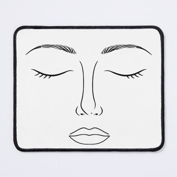 Item preview, Minimal Abstract Face Line Art – Calm Expression Aesthetic Design designed and sold by PunchlinePress.