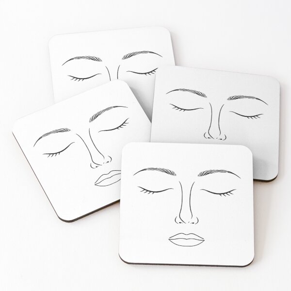 Item preview, Minimal Abstract Face Line Art – Calm Expression Aesthetic Design designed and sold by PunchlinePress.