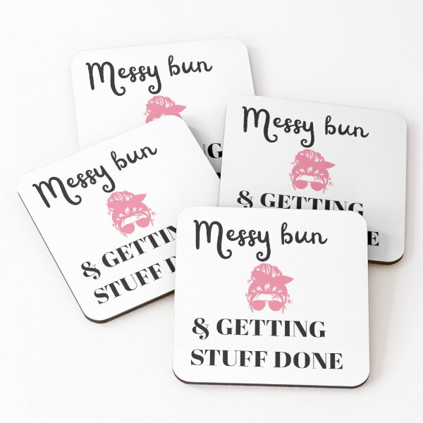 Item preview, Messy Bun Getting Stuff Done Funny Mom Shirt | Busy Mom Life Quote | Mom Hustle Gift Idea designed and sold by lielie99.