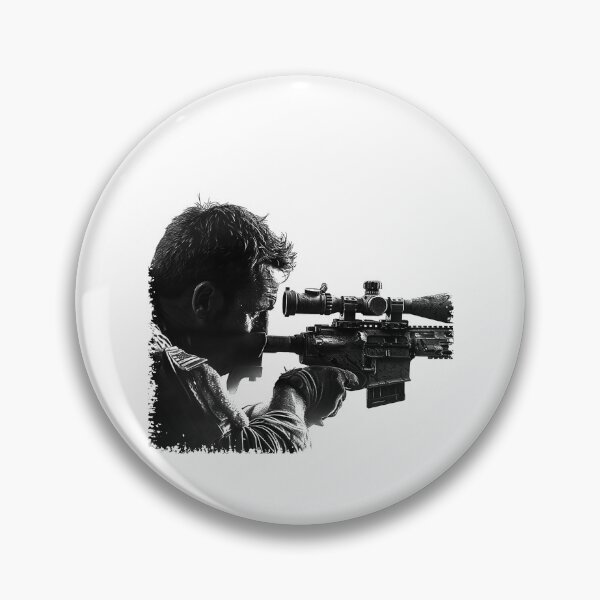 Item preview, Tactical Sniper Portrait | Monochrome Military Marksman Art designed and sold by inkoutninja.