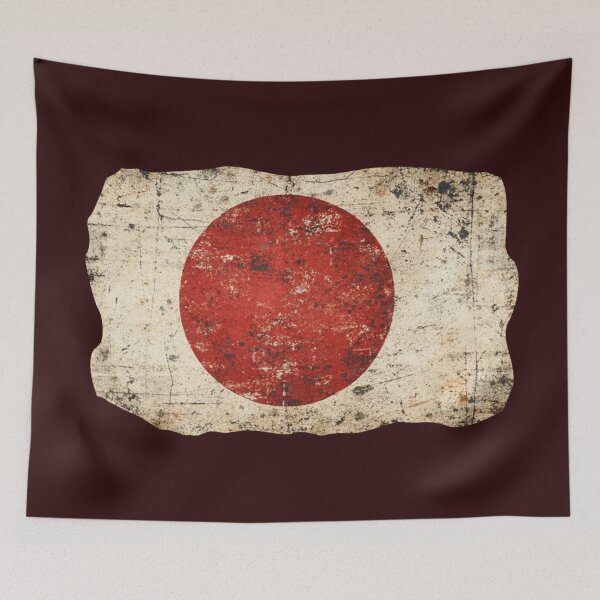 Item preview, Vintage Distressed Japan Flag designed and sold by Junior-Design.