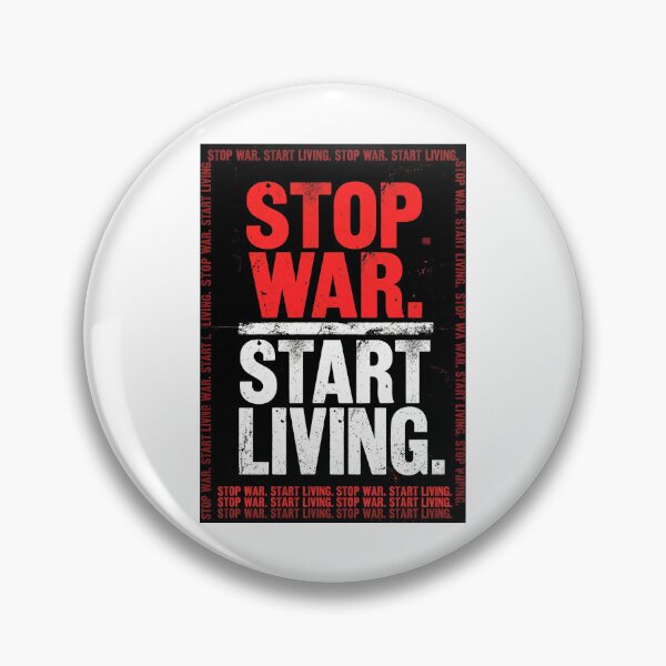 Item preview, Stop War Start Living Anti War Poster Design designed and sold by plastic2021.