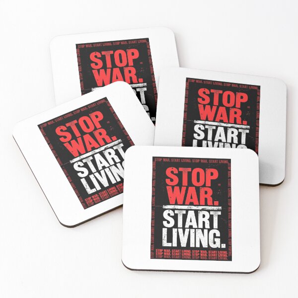 Item preview, Stop War Start Living Anti War Poster Design designed and sold by plastic2021.