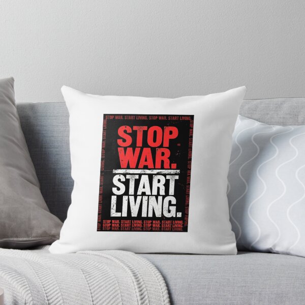 Item preview, Stop War Start Living Anti War Poster Design designed and sold by plastic2021.
