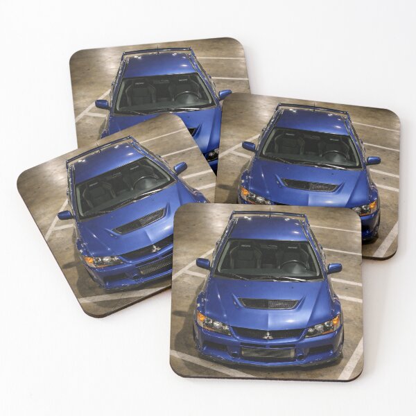Item preview, ELECTRIC BLUE EVO 9 PARKING LOT SHOT designed and sold by TheMitsuGuy.