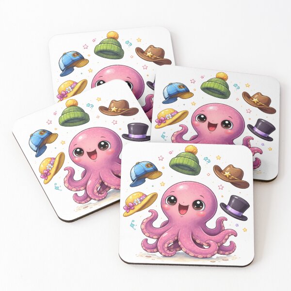 Item preview, Cartoon octopus juggling hats designed and sold by PriyankaSonara.