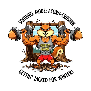 Artwork thumbnail, Muscular squirrel by Remy490