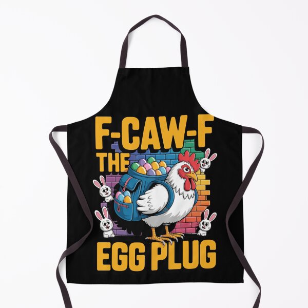 Item preview, F-Caw-F The Egg Plug Funny Easter Chicken Backpack T-Shirt V2 designed and sold by DarylWelsh2024.