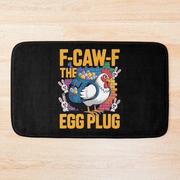 Item preview, F-Caw-F The Egg Plug Funny Easter Chicken Backpack T-Shirt V2 designed and sold by DarylWelsh2024.