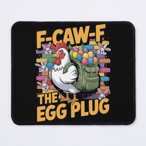 Item preview, F-Caw-F The Egg Plug Funny Easter Chicken Backpack T-Shirt V3 designed and sold by DarylWelsh2024.