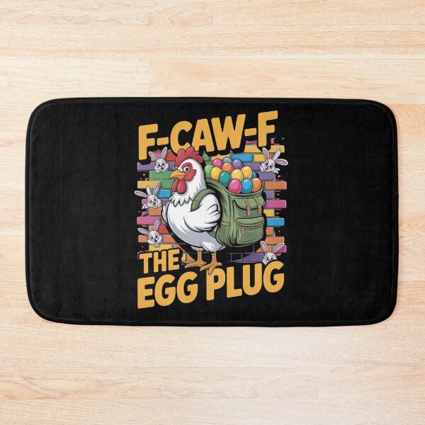 Item preview, F-Caw-F The Egg Plug Funny Easter Chicken Backpack T-Shirt V3 designed and sold by DarylWelsh2024.