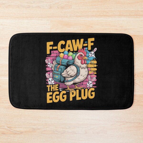 Item preview, F-Caw-F The Egg Plug Funny Easter Chicken Backpack T-Shirt V4 designed and sold by DarylWelsh2024.