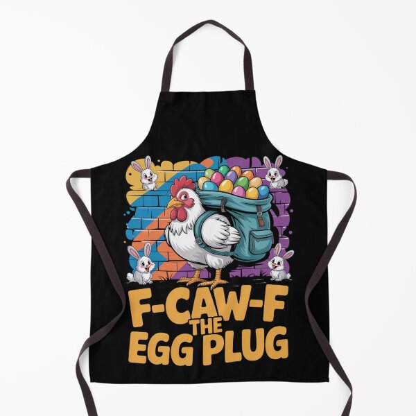Item preview, F-Caw-F The Egg Plug Funny Easter Chicken Backpack T-Shirt V5 designed and sold by DarylWelsh2024.
