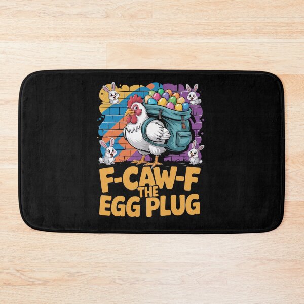 Item preview, F-Caw-F The Egg Plug Funny Easter Chicken Backpack T-Shirt V5 designed and sold by DarylWelsh2024.