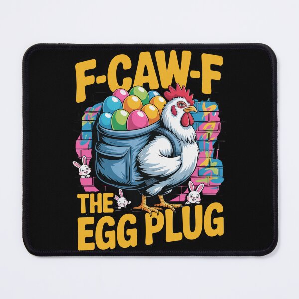 Item preview, F-Caw-F The Egg Plug Funny Easter Chicken Backpack T-Shirt V6 designed and sold by DarylWelsh2024.