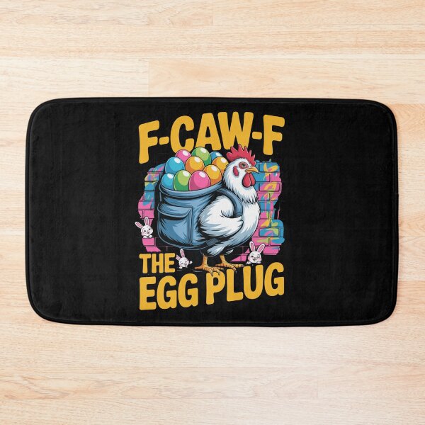 Item preview, F-Caw-F The Egg Plug Funny Easter Chicken Backpack T-Shirt V6 designed and sold by DarylWelsh2024.