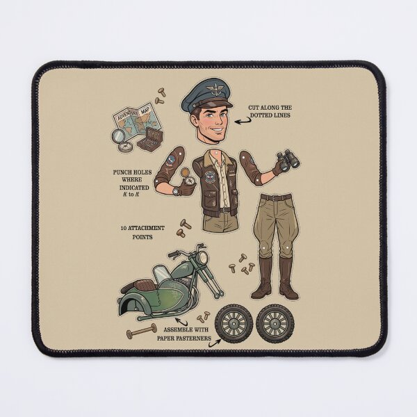 Item preview, Vintage Rugged Adventurer Paper Doll designed and sold by capricedefille.