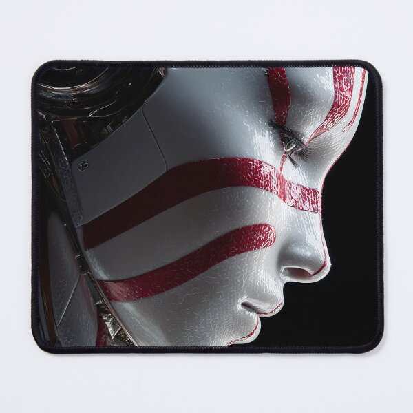 Item preview, Cybernetic Human Face Transhumanism Concept Art designed and sold by cyberartmaker.