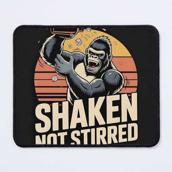 Item preview, Gorilla Bartender Shaken not stirred designed and sold by KreativKulture.
