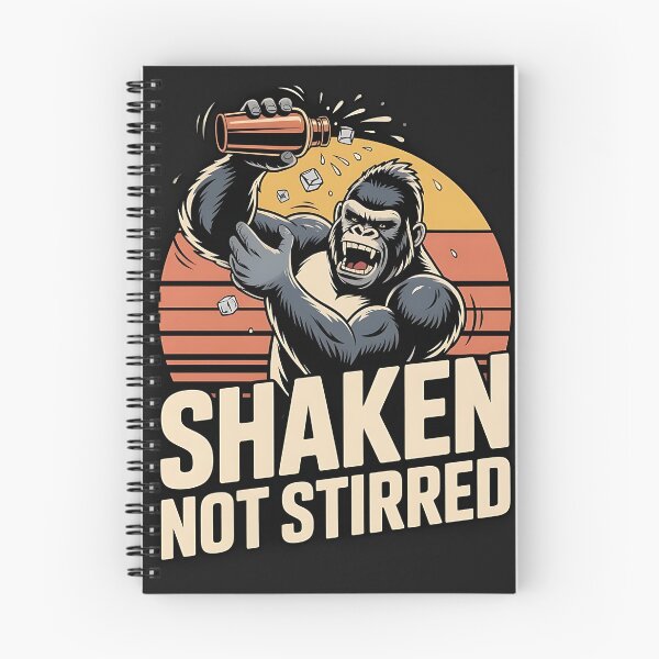 Item preview, Gorilla Bartender Shaken not stirred designed and sold by KreativKulture.