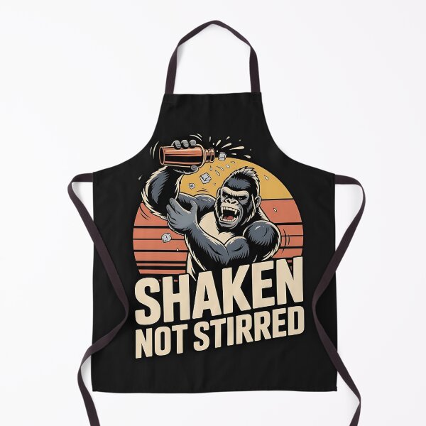 Item preview, Gorilla Bartender Shaken not stirred designed and sold by KreativKulture.