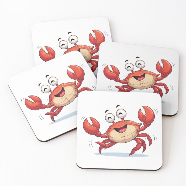 Item preview, Silly cartoon crab dancing sideways designed and sold by PriyankaSonara.