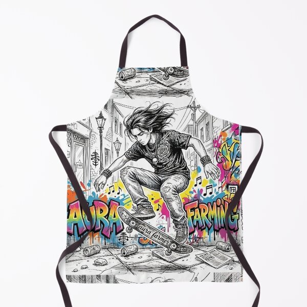 Item preview, Aura Farming - Grunge Fashion Boy - Skater in Urban Street designed and sold by Drishya-Designs.