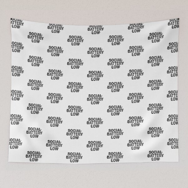 Item preview, Social Battery Low Glitch Shirt Digital Aesthetic, brafdesign designed and sold by Brafdesign.
