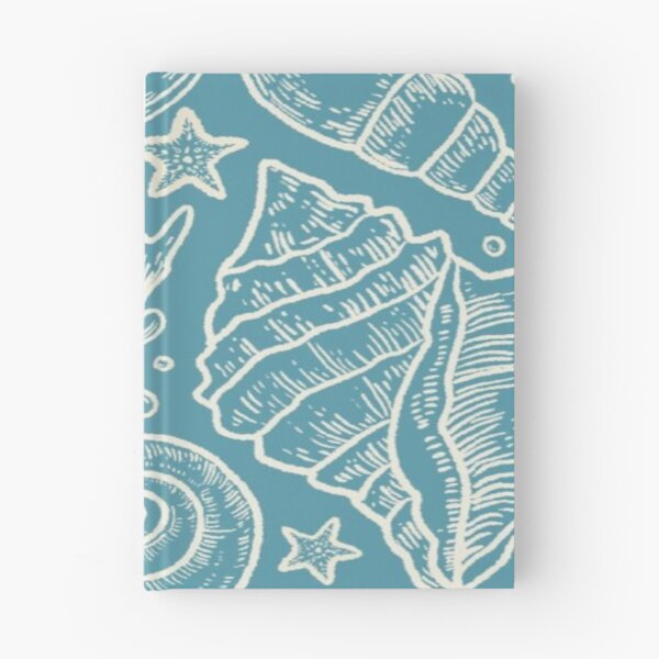 Item preview, Blue etched nautical seashell pattern designed and sold by NivyasArtistry.