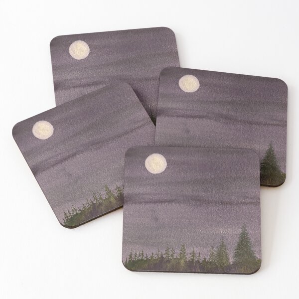 Item preview, Moon with Purple Sky designed and sold by Lisa Neuman Watercolors.