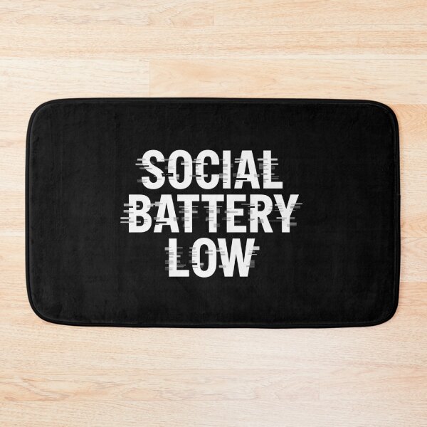 Item preview, Social Battery Low Glitch Shirt Digital Aesthetic, brafdesign designed and sold by Brafdesign.