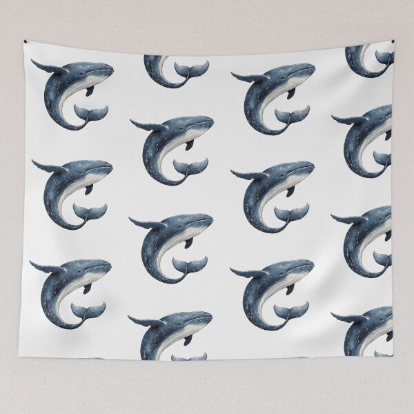Item preview, Majestic Whale Illustration – Ocean Giant Marine Life Art designed and sold by Ragnarok-Tee.
