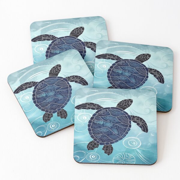 Item preview, Vibrant sea mandala turtle  designed and sold by NivyasArtistry.