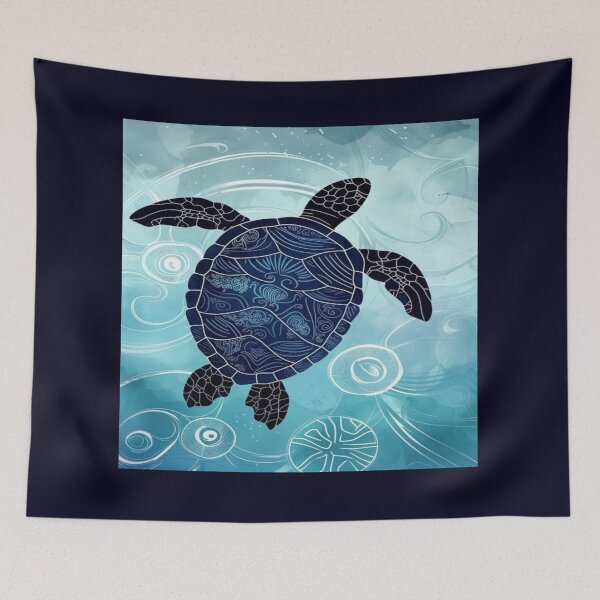 Item preview, Vibrant sea mandala turtle  designed and sold by NivyasArtistry.