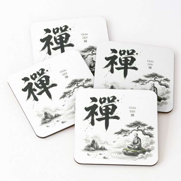 Item preview, zen (Traditional Chinese Calligraphy) designed and sold by Ting's wor(l)d.