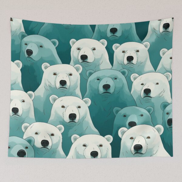 Item preview, Northern Bears Pattern designed and sold by GrinGalore.